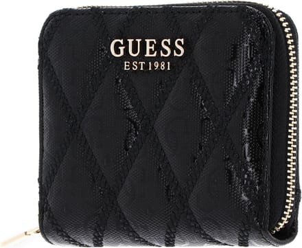 GUESS portemonnee Adi SLG Zip Around Wallet Black zwart