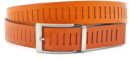 Echt lerenriem cognac - Dames riem - 3.5 cm breed - Leer - Jeans riem - Casual - Maat 90