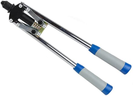 GEKO Lange hefboom popnageltang - ergonomisch - 410 mm - 4 maten inzetstukken