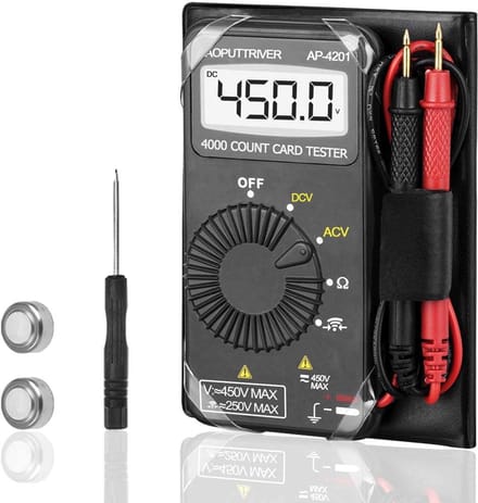 Digitale Mini Multimeter met Automatische Uitschakeling - AC/DC Spanning, Weerstand & Diodetest