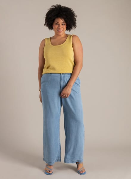 YEST CURVE Nikaia Tops - Raffia Yellow - maat X-0(44)