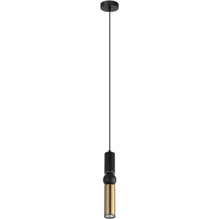 Moderne hanglamp ISIDORA PND-14290-1-BK-BRO - Zwart/Brons
