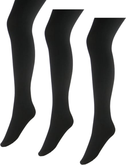 Marianne - Opaque Dames Panty - 80 Denier - 3-Pack - Maat S/M - Zwart
