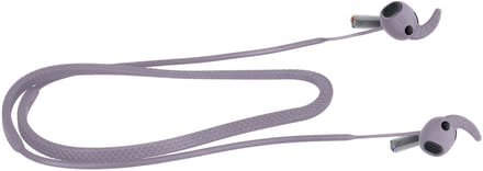 kwmobile Strap Compatible with Samsung Galaxy Buds 3 Pro - Silicone Cord Holder for Wireless Earphones - Lavender