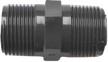 PVC Dubbelnippel 3/4 inch AG x AG - PVC Fittingen voor Buis Koppeling
