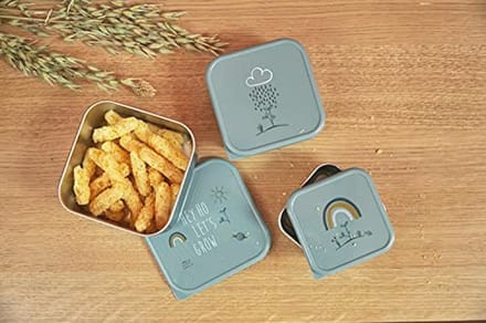 Snackbox Set Roestvrij Staal - 3-Delige Set voor Kinderen