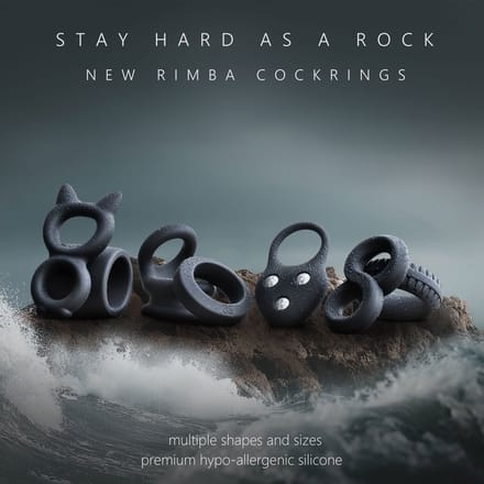 Rimba - Siliconen Penis Sleeve - Zwart