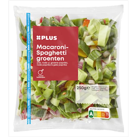 Macaroni-spaghetti groenten kvp