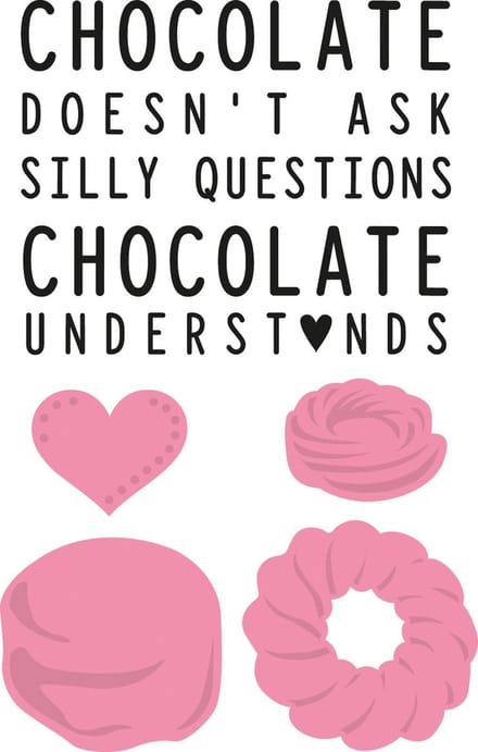 Marianne Design Collectables Chocolate doesnt ask COL1365