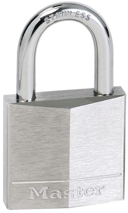 MasterLock Hangslot - Vernikkeld Massief Messing - RVS - 40 mm - 640EURD