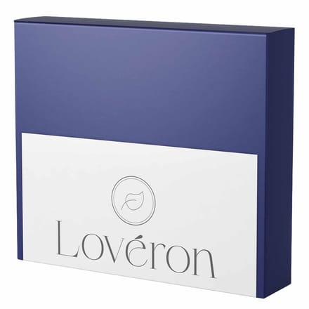 Lovéron kussensloop - Percale Katoen - 2 stuks - 50x70 cm - Navy blauw