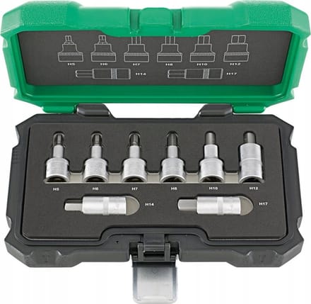 Fortis Dopset 1/2'' 8-delig 5-17mm Dopbits-set