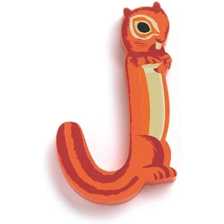 DJECO houten letter animal J