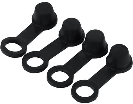 Solidchoice - 4 Stuks Zwarte Rubber Remmen Bloeden Tepel Vet Stofkap