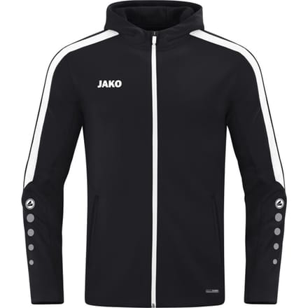 Jako Power Jas Met Kap Dames - Zwart | Maat: 36