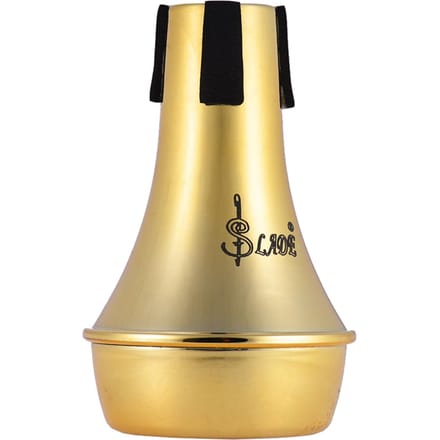 Mini lichtgewicht oefentrompet rechte demper demper Sourdine ABS materiaal goud