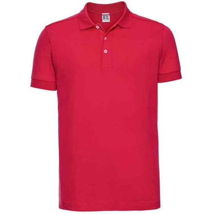 Russell Heren Rek Polo Shirt (Klassiek rood)