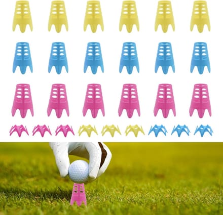 Golf Tees Plastic 27 Stuks - Kleurig - Herbruikbaar - Ideaal voor Training - ShopVlot
