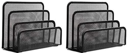 Folder Houder Voor Bureau - 2-Pack Brief Organiser Met 3 Verticale Compartimenten