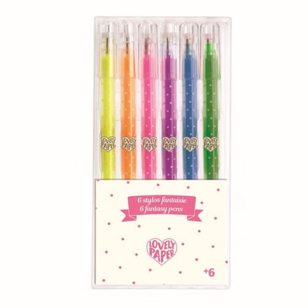 DJECO neon gelpennen 6 kleuren