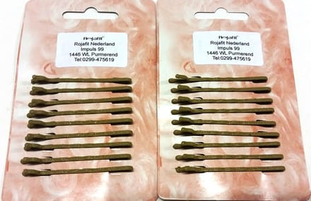 Rojafit Professionele Schuifspeldjes - 5 cm - 2 kaartjes a 9 stuks - Blond