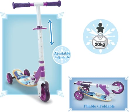 Smoby - Frozen - Houten Driewieler - Scooter - Disney