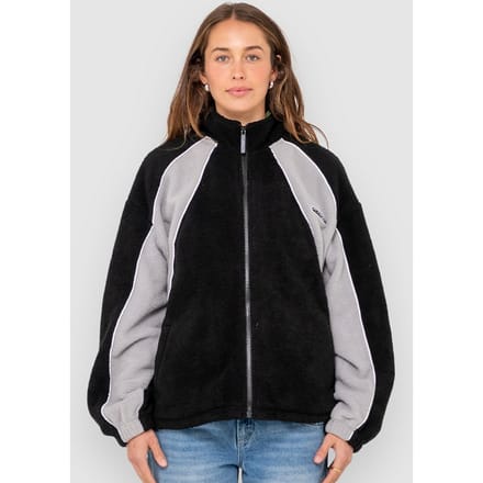 Rusty Two Sides Sherpa Fleece Jas zwart