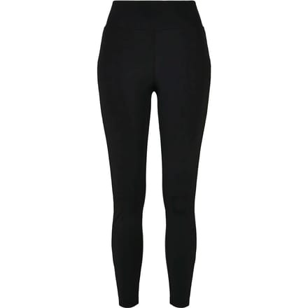 Urban Classics - Highwaist Shiny Stripe Legging - S - Zwart