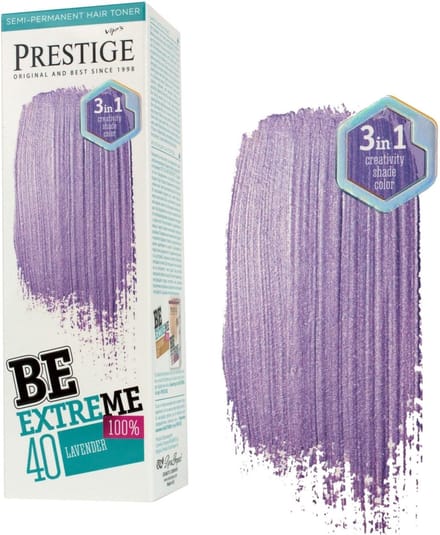 Prestige Lavender Paarse Haarverf – Semi-Permanente Haarkleuring Licht Paars – Milde formule zonder Ammoniak, PPD en Peroxide – 100ml