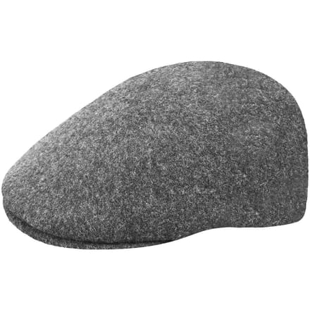 Kangol Gatsby Flatcap - Grey Melange - Maat S (54-55cm) - Seamless Wool 507