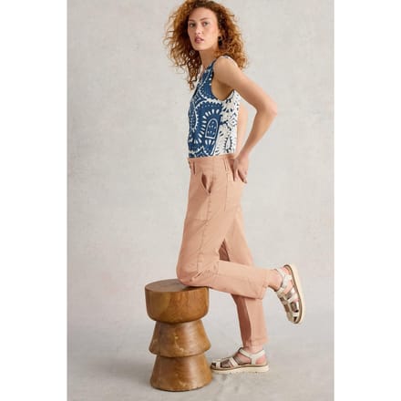White Stuff Blaire Trouser Dark Natural Taglia: 24 REGULAR | Pantaloni Outlet | Donna