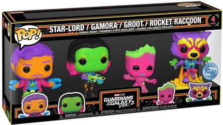 gardiens de la Galaxie: Volume 2 US Ex Blacklight Pop! paquet de 4