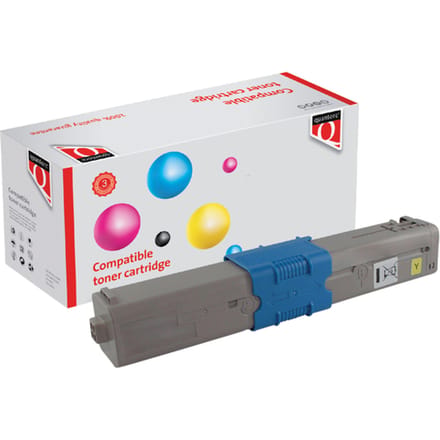 Toner Quantore alternatief tbv Oki 46490605 geel