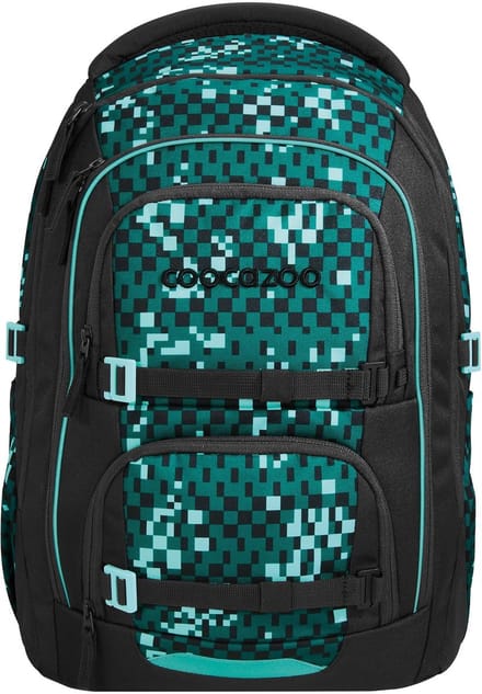 coocazoo schoolrugzak Porter Backpack Pixel Blox zwart