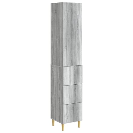 vidaXL - Kast - Set - 2 - st - Grijs - Sonoma - Bewerkt - hout