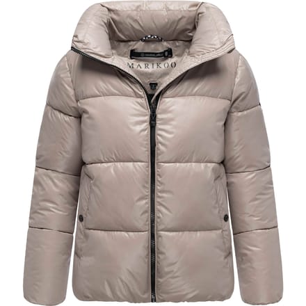Marikoo dames winterjas Hazalee in puffer-stijl met glanzende look