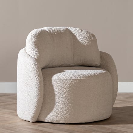 Bronx71® Scandinavische Fauteuil Nino off white