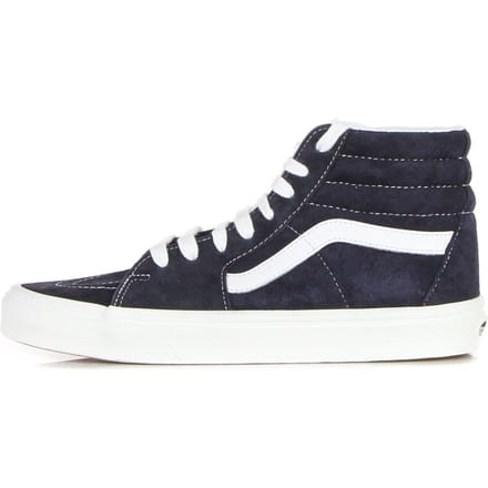Sk8-hi Hoge herenschoen (varkenssuede) Middenblauw/wit