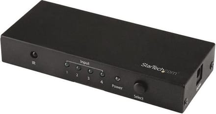 StarTech.com 4-Port HDMI Switch - 4K HDMI Switch Box - Ultra HD 4K 60Hz
