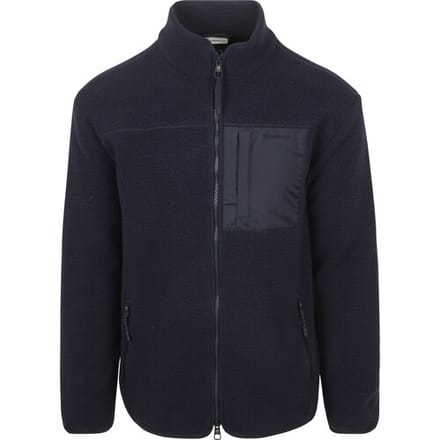 KnowledgeCotton Apparel Vest Fleece Donkerblauw (navy) - Maat L - Heren