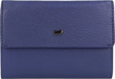 Braun Büffel Leren Portemonnee Anna RFID 15CS Zip Wallet Saphir Blauw