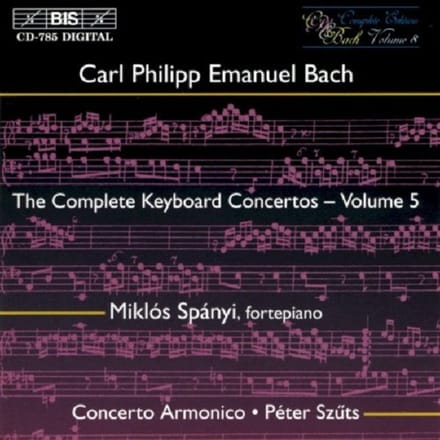 Miklós Spányi, Concerto Armonico - C.P.E. Bach: Keyboard Concertos Vol.5 (CD)