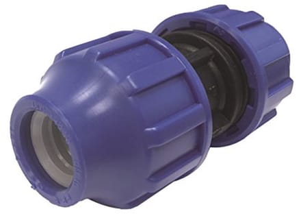 Verbindingsstuk Buizen - T-stuk - Tuin Bewatering - Snelle Montage - 4 x 11 x 4 cm - Zwart Blauw