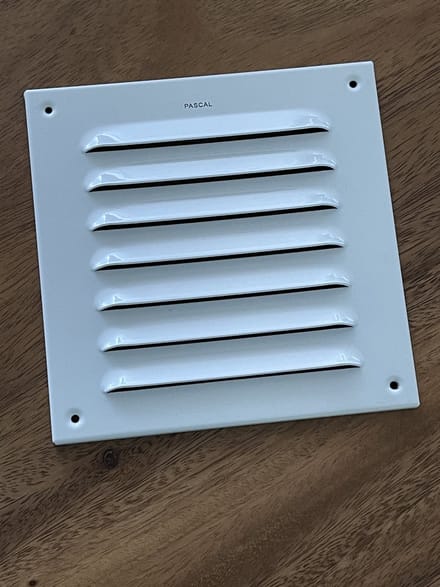 TQ4U Ventilatierooster 160x160 mm - Aluminium Wit - Schoepenrooster