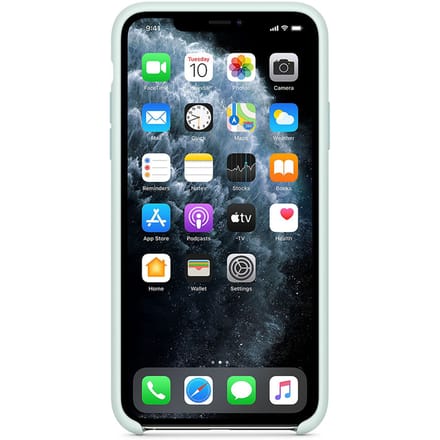 Silicone Backcover voor de Apple iPhone 11 Pro Max - Seafoam