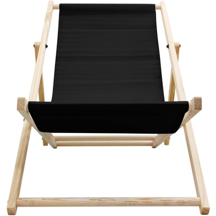 ECD Germany garden opvouwbare houten ligstoel zwart met armleuningen 3 ligposities tot 120 kg comfortabele tuinstoel strandstoel balkonstoel campingstoel relaxstoel vouwstoel zonnestoel geschikt voor tuin terras en balkon