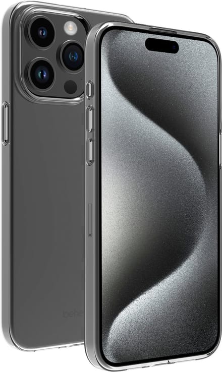 BeHello iPhone 15 Pro Hoesje Gel ECO - Doorzichtige Case van Ecologisch Plastic - Transparant
