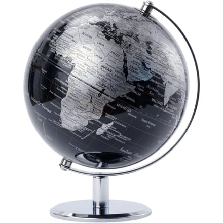 Globe troika 20cm zwart-zilver