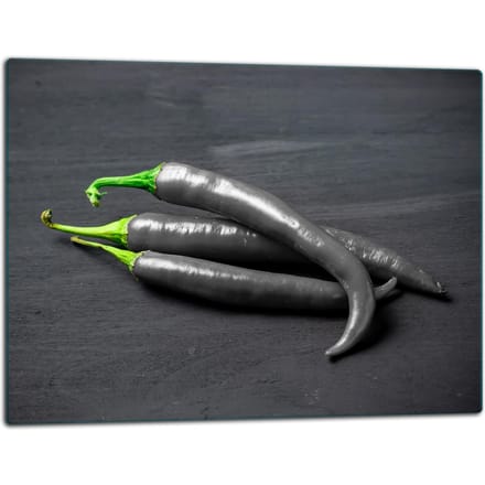 TMK ArtDeko Serie - Glazen Snijplank - 52x40cm - Chilli - UV-Print