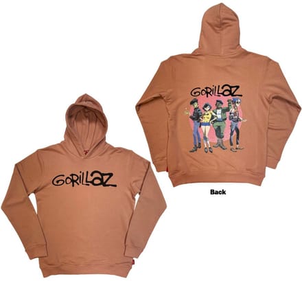 Gorillaz - Group Circle Rise Hoodie/trui - S - Roze